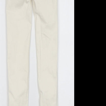 Pull&Bear Womens Beige   Skinny Jeans Size 4 L28 in Regular