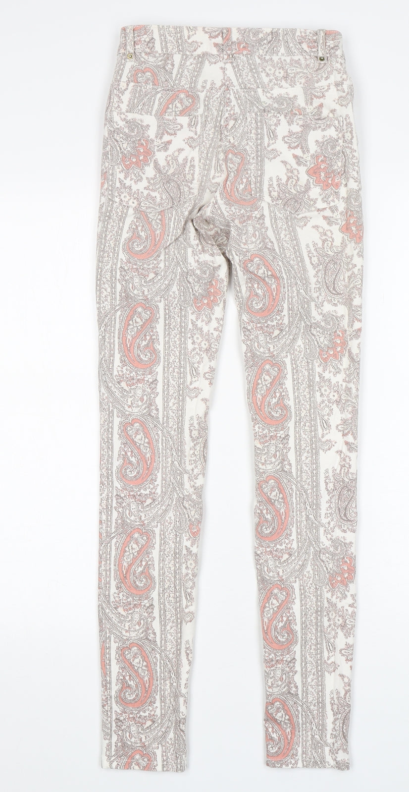 Womens UK Size 4 H&M Regular Fit Skinny Multicoloured Jeans