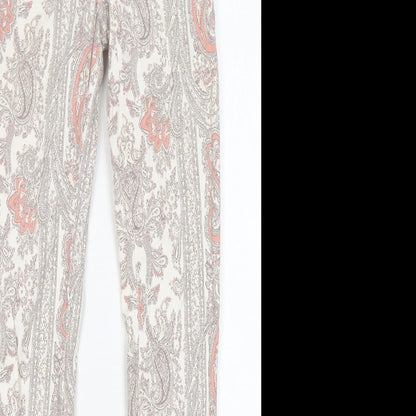 Womens UK Size 4 H&M Regular Fit Skinny Multicoloured Jeans