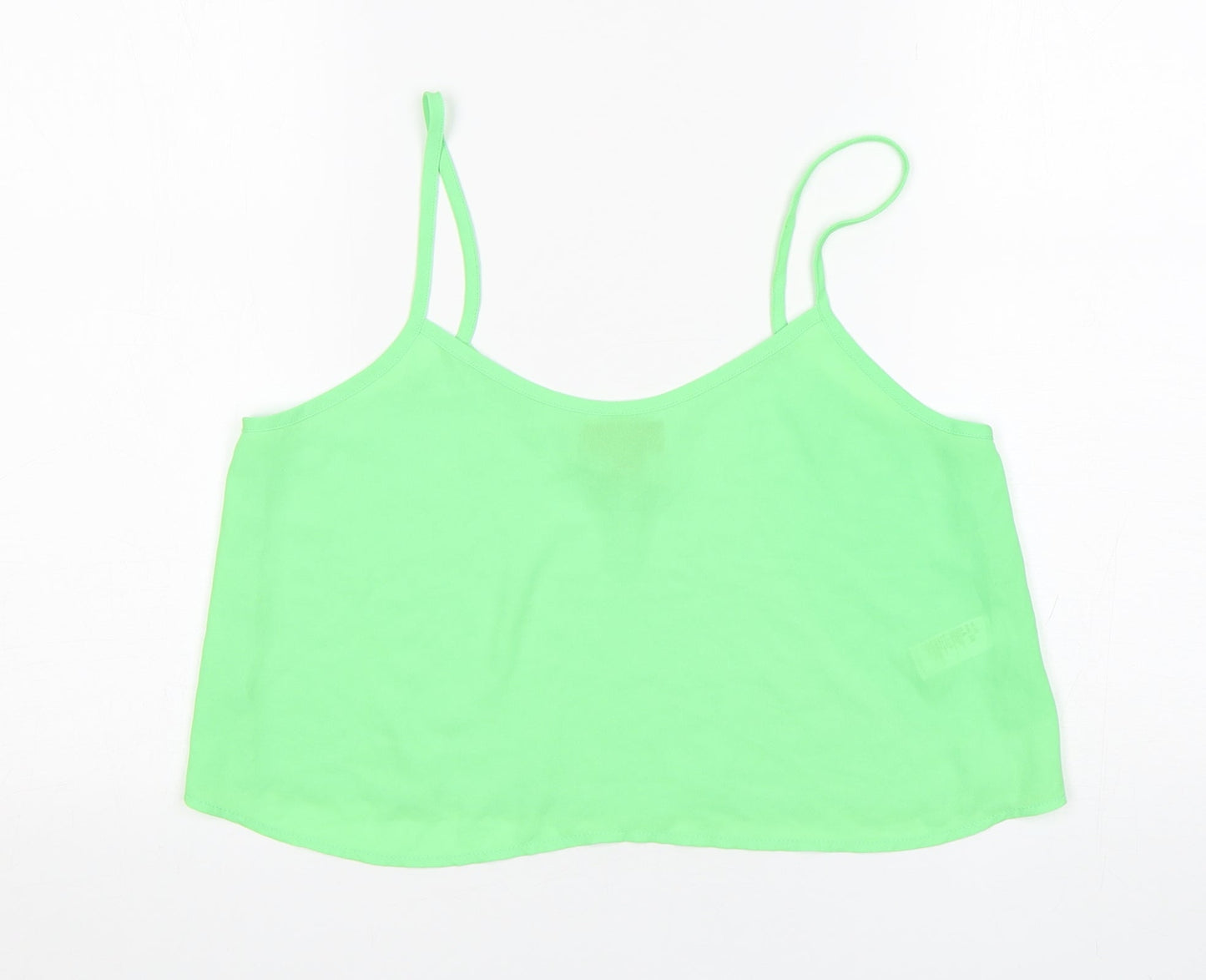 Womens UK Size 10 Topshop Green Camisole Tank
