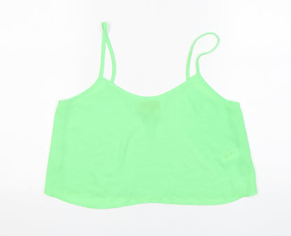 Womens UK Size 10 Topshop Green Camisole Tank
