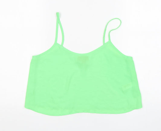 Womens UK Size 10 Topshop Green Camisole Tank