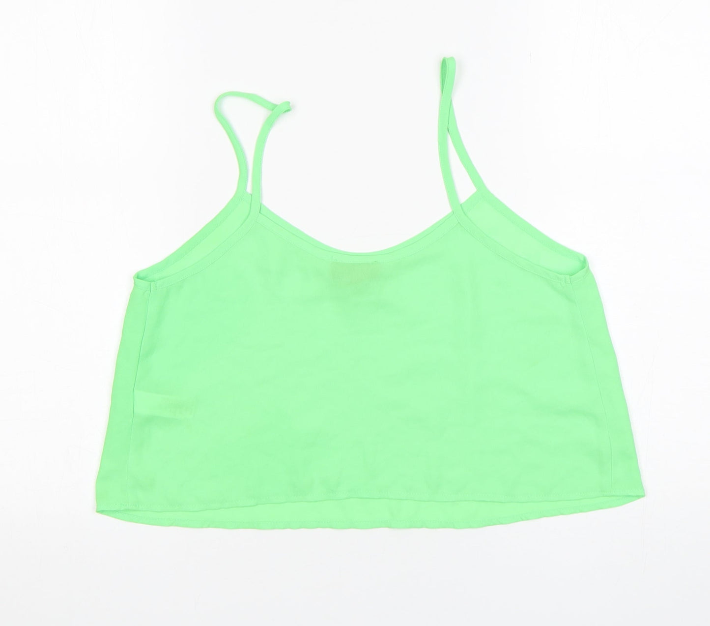 Womens UK Size 10 Topshop Green Camisole Tank