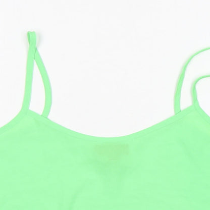Womens UK Size 10 Topshop Green Camisole Tank