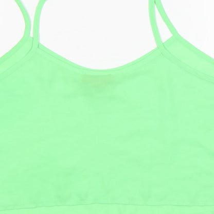 Womens UK Size 10 Topshop Green Camisole Tank