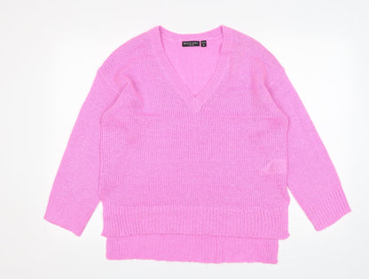 Womens UK Size M Brave Soul Pink Pullover Jumper