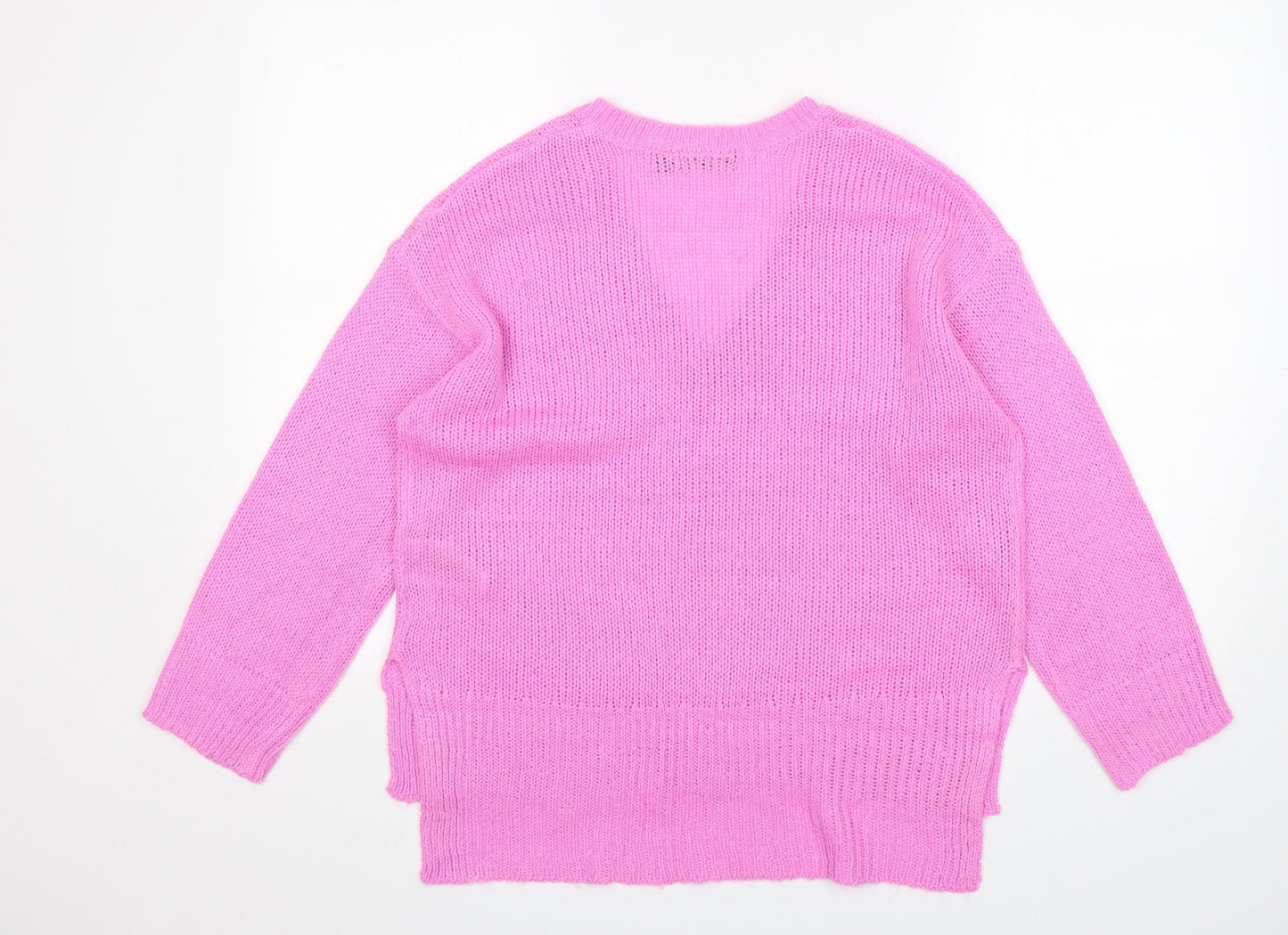 Womens UK Size M Brave Soul Pink Pullover Jumper