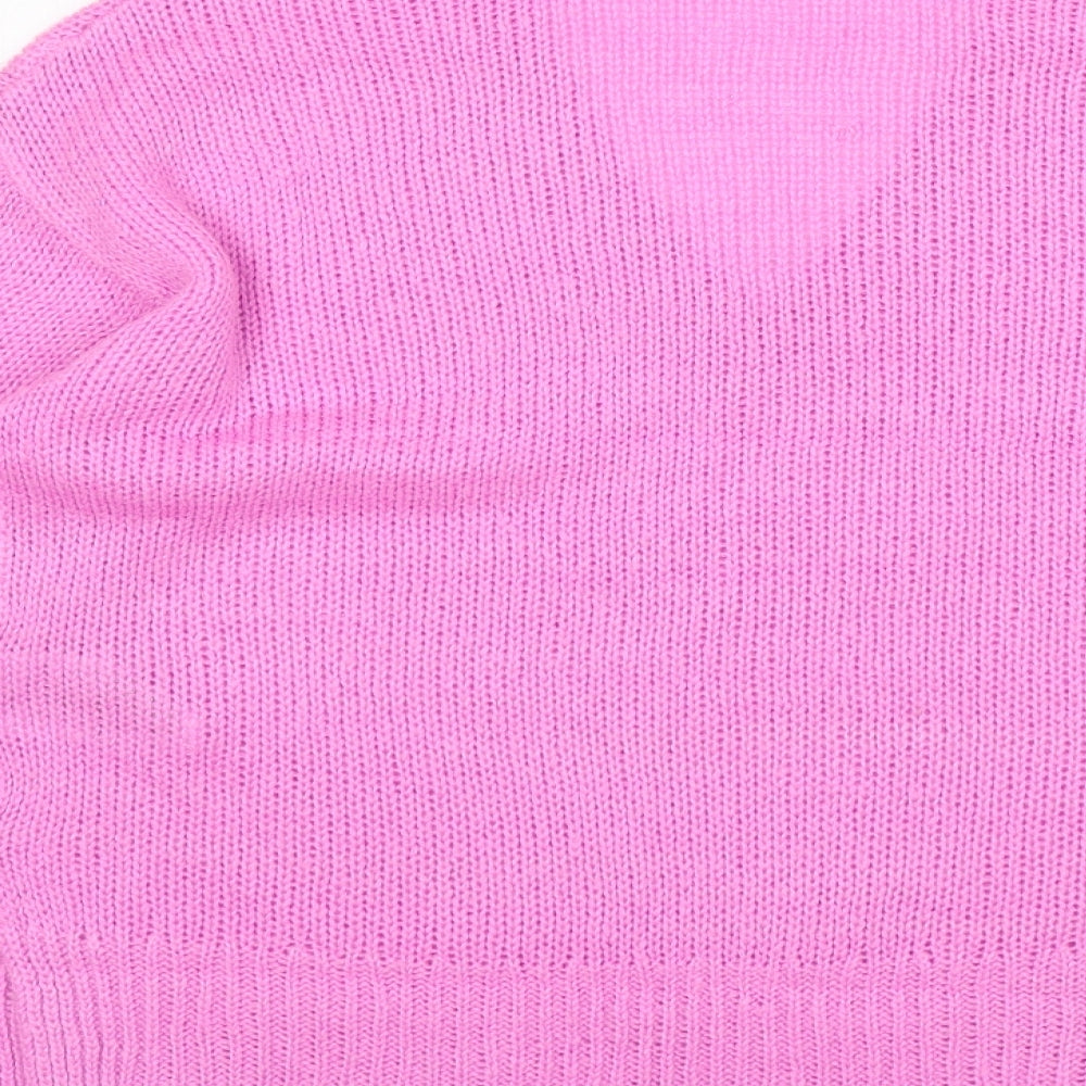 Womens UK Size M Brave Soul Pink Pullover Jumper