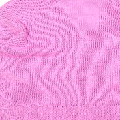 Womens UK Size M Brave Soul Pink Pullover Jumper