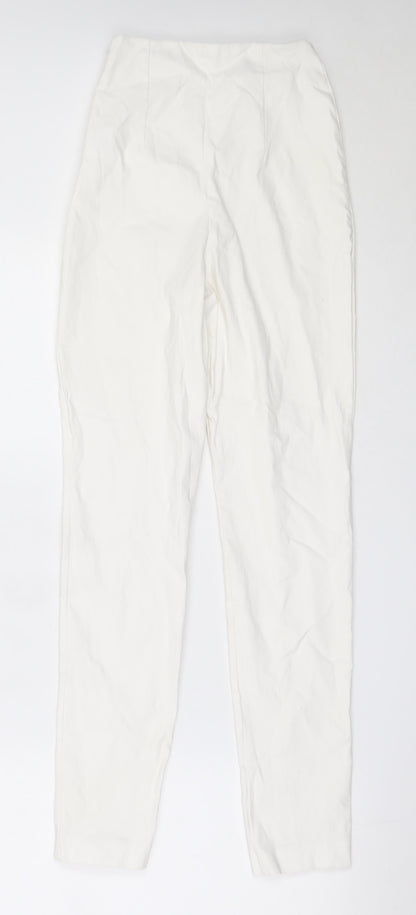 Vesper Womens White  Viscose Capri Trousers Size 8 L27.5 in Regular