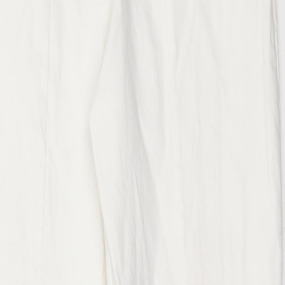 Vesper Womens White  Viscose Capri Trousers Size 8 L27.5 in Regular