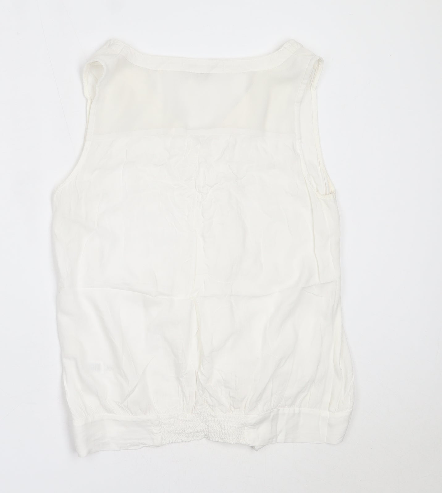 Womens UK Size 10 NEXT White Basic Blouse