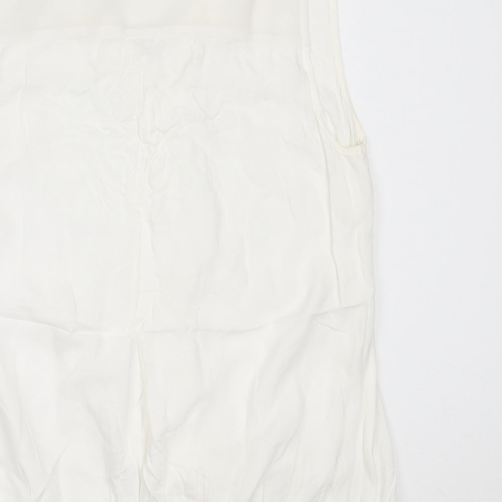 Womens UK Size 10 NEXT White Basic Blouse