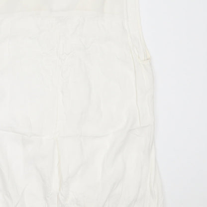 Womens UK Size 10 NEXT White Basic Blouse
