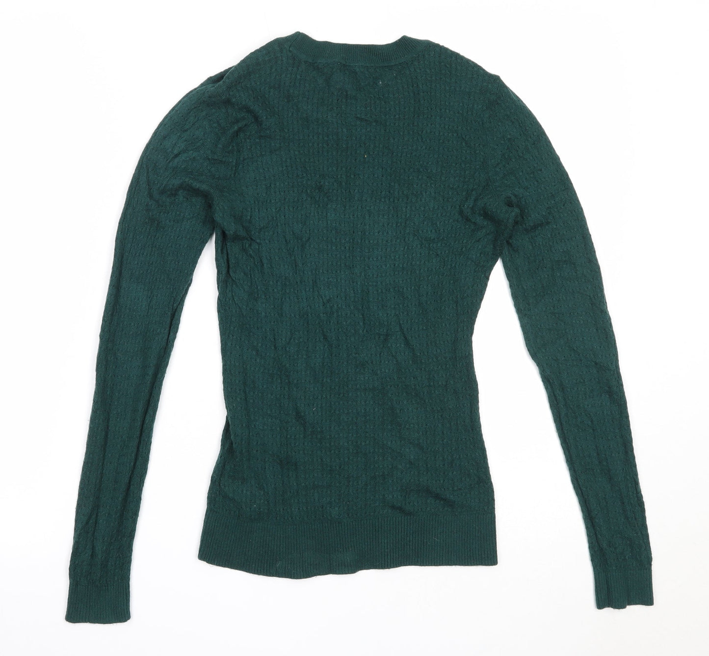 Womens UK Size XS H&M Green Pullover Jumper