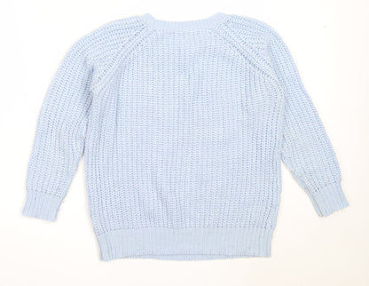 Womens UK Size 8 Atmosphere Blue Pullover Jumper