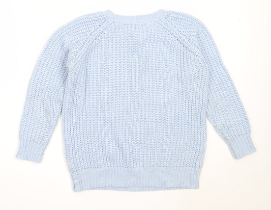 Womens UK Size 8 Atmosphere Blue Pullover Jumper