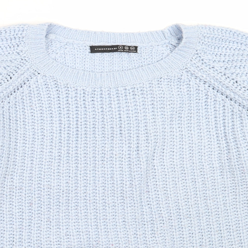Womens UK Size 8 Atmosphere Blue Pullover Jumper