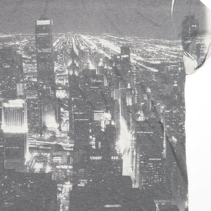 NEXT Mens Grey  Polyester  T-Shirt Size XL Round Neck  - chicago