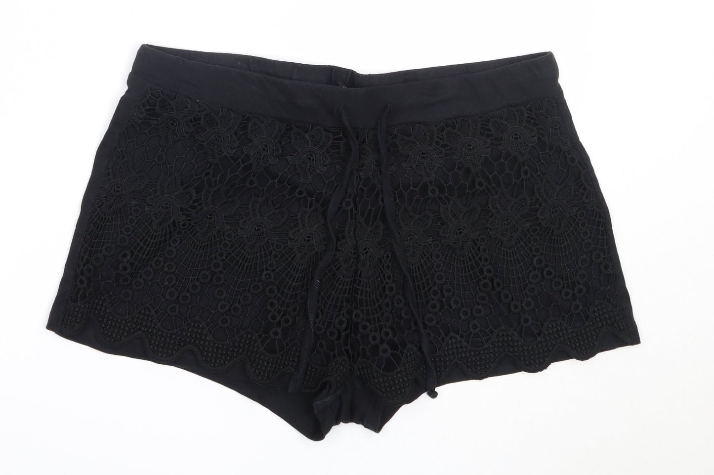 Atmosphere Womens Black  Cotton Hot Pants Shorts Size 18  Regular