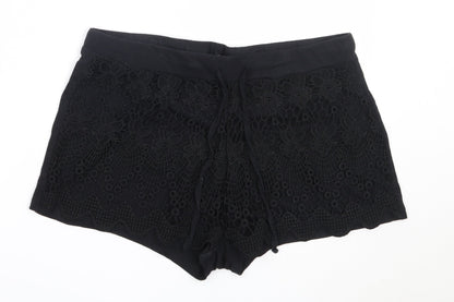 Atmosphere Womens Black  Cotton Hot Pants Shorts Size 18  Regular