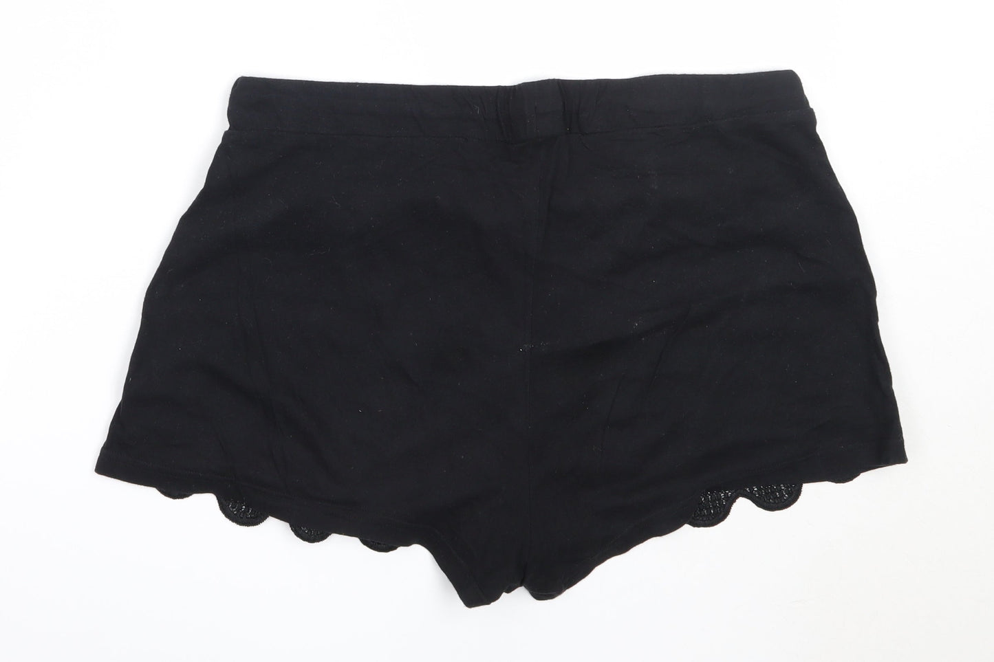 Atmosphere Womens Black  Cotton Hot Pants Shorts Size 18  Regular