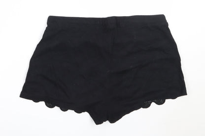 Atmosphere Womens Black  Cotton Hot Pants Shorts Size 18  Regular