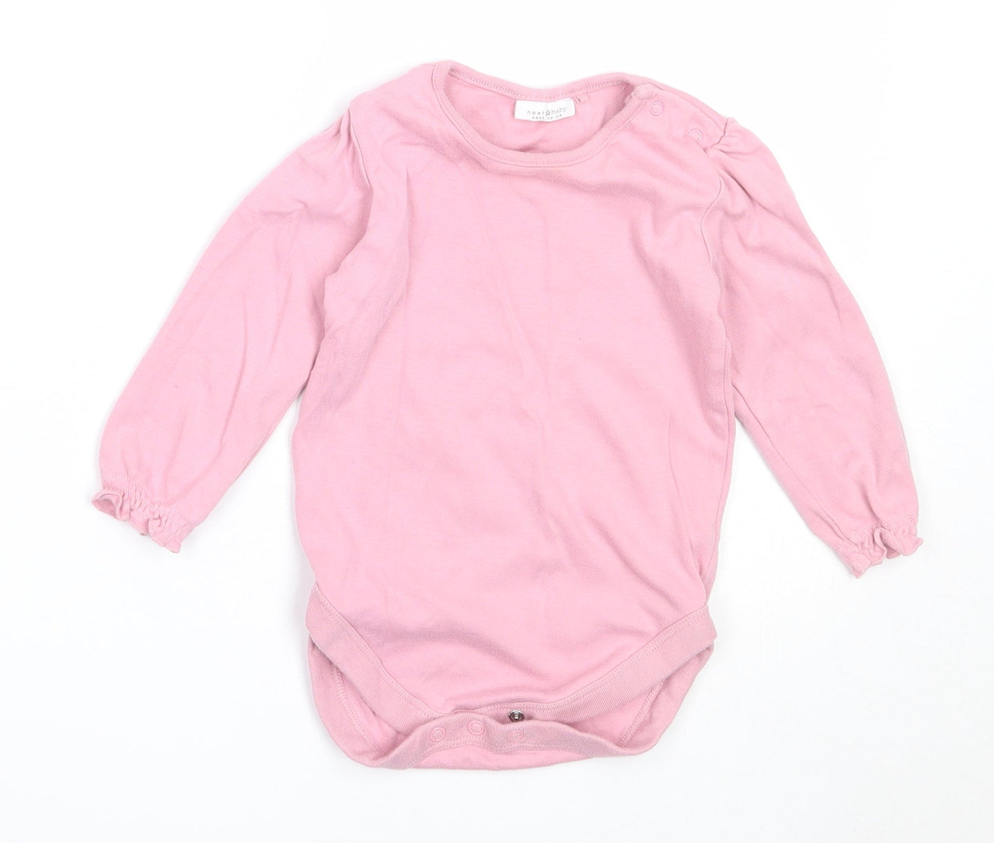 NEXT Girls Pink  Cotton Babygrow One-Piece Size 12-18 Months