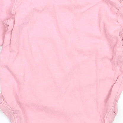 NEXT Girls Pink  Cotton Babygrow One-Piece Size 12-18 Months