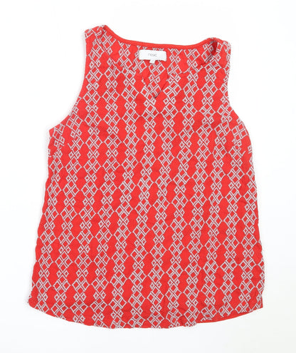 Womens UK Size 10 NEXT Red Basic Tank