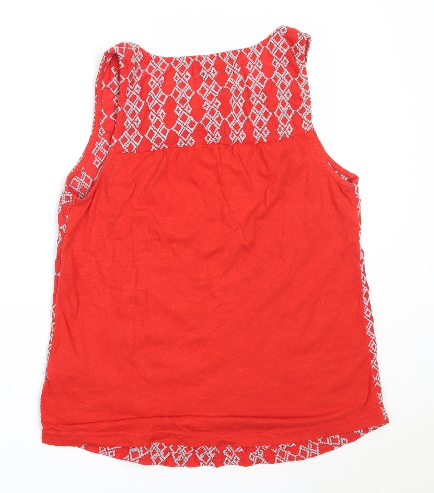 Womens UK Size 10 NEXT Red Basic Tank