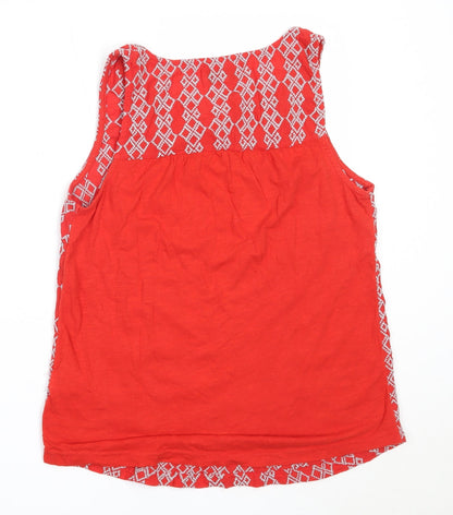 Womens UK Size 10 NEXT Red Basic Tank