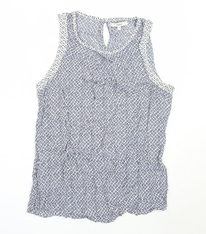 Womens UK Size 12 NEXT Blue Basic Blouse