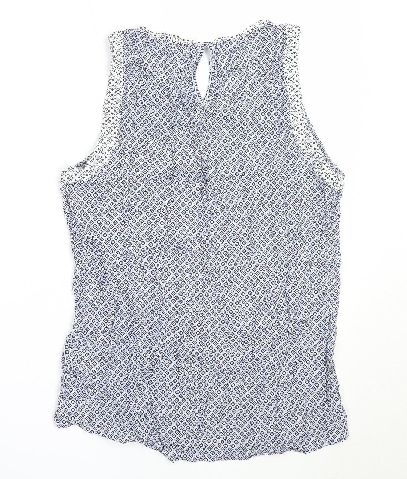 Womens UK Size 12 NEXT Blue Basic Blouse