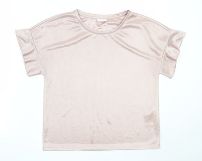 Womens UK Size S VILA Pink Basic Blouse