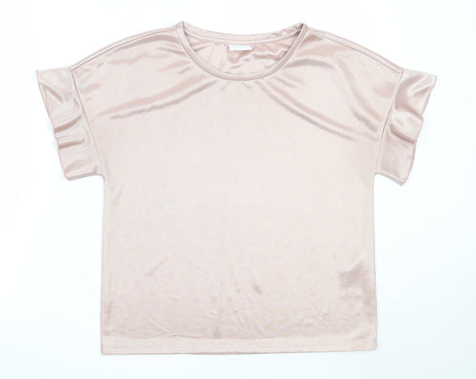 Womens UK Size S VILA Pink Basic Blouse