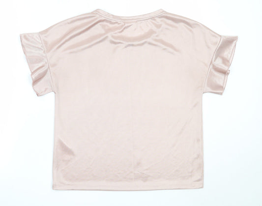 Womens UK Size S VILA Pink Basic Blouse
