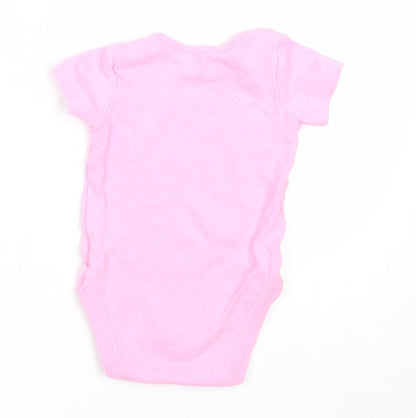 Dunnes Stores Girls Pink  Cotton Babygrow One-Piece Size 3-6 Months