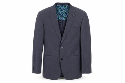 Van Kollem Mens Blue  Wool Jacket Blazer Size 44