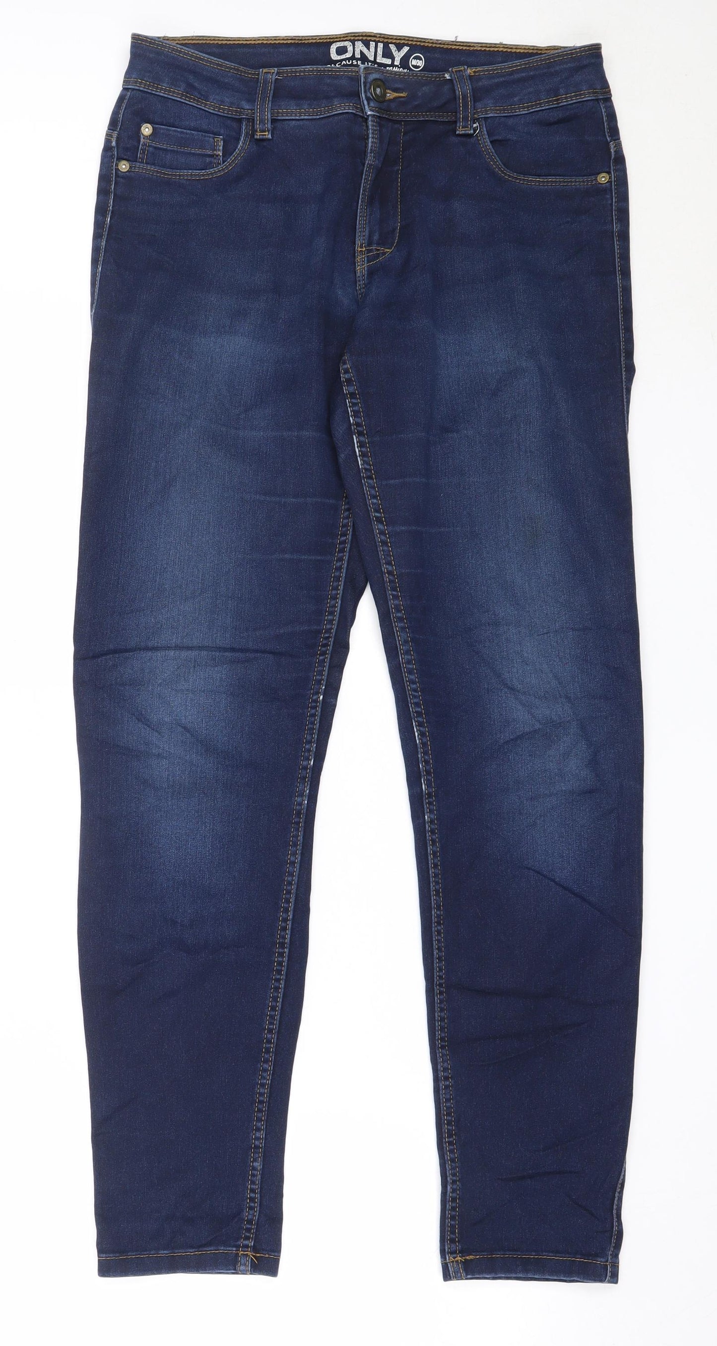 Only Womens Blue  Cotton Skinny Jeans Size 30 in L29 in Regular