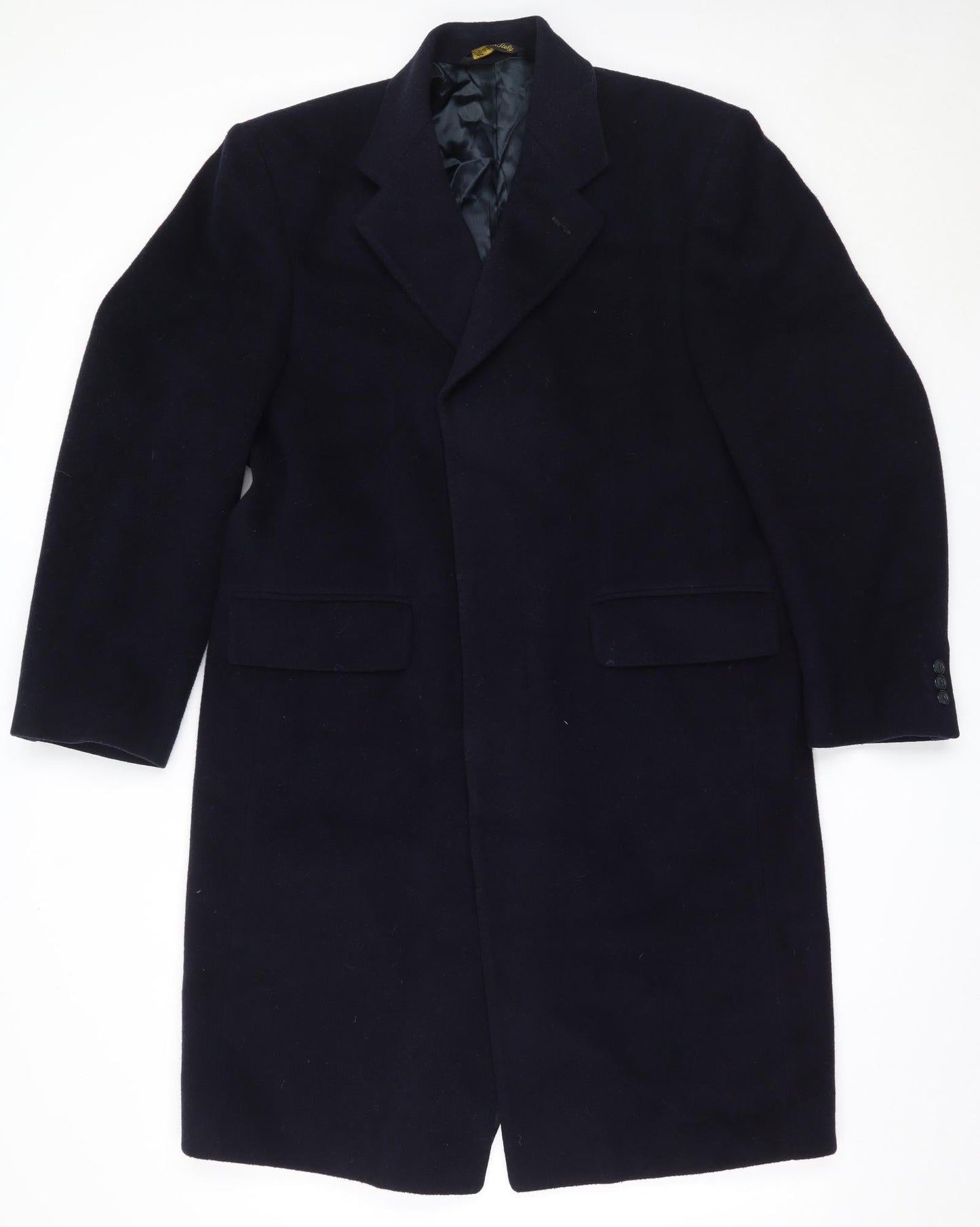 Aragona Mens Blue   Overcoat Coat Size 38