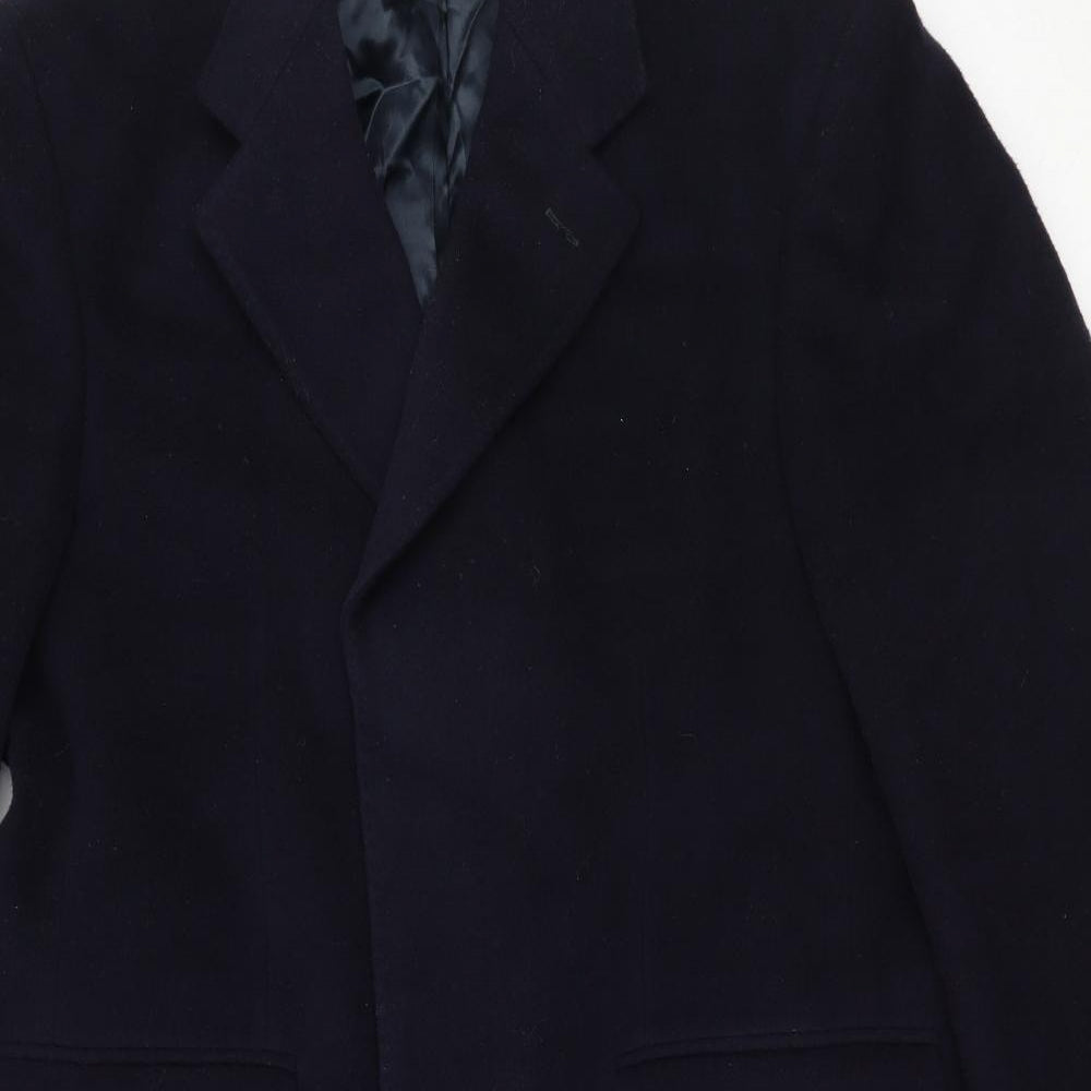 Aragona Mens Blue   Overcoat Coat Size 38