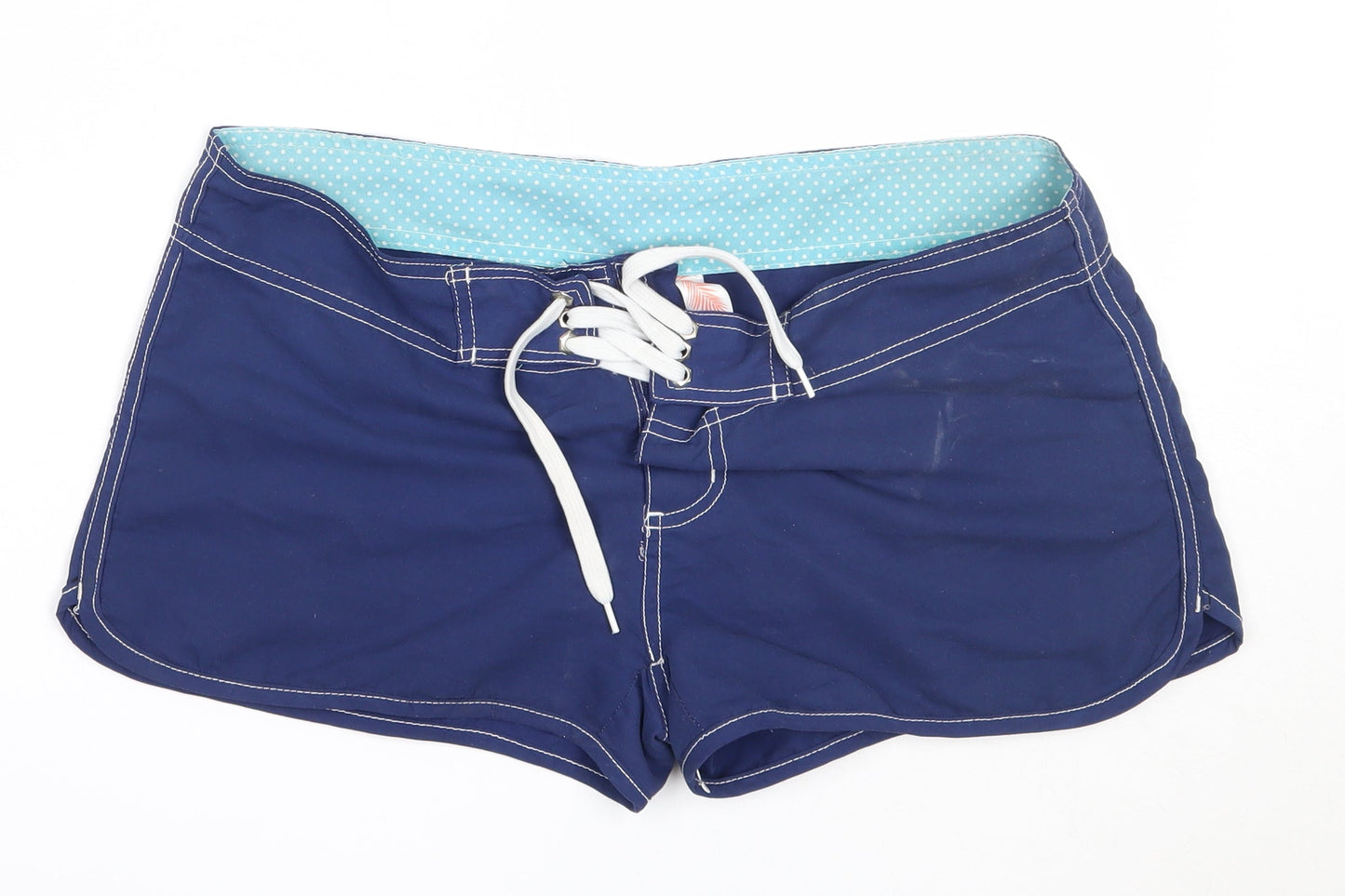 Primark Womens Blue  Polyester Hot Pants Shorts Size 10  Regular