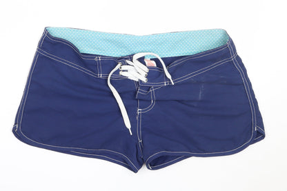 Primark Womens Blue  Polyester Hot Pants Shorts Size 10  Regular