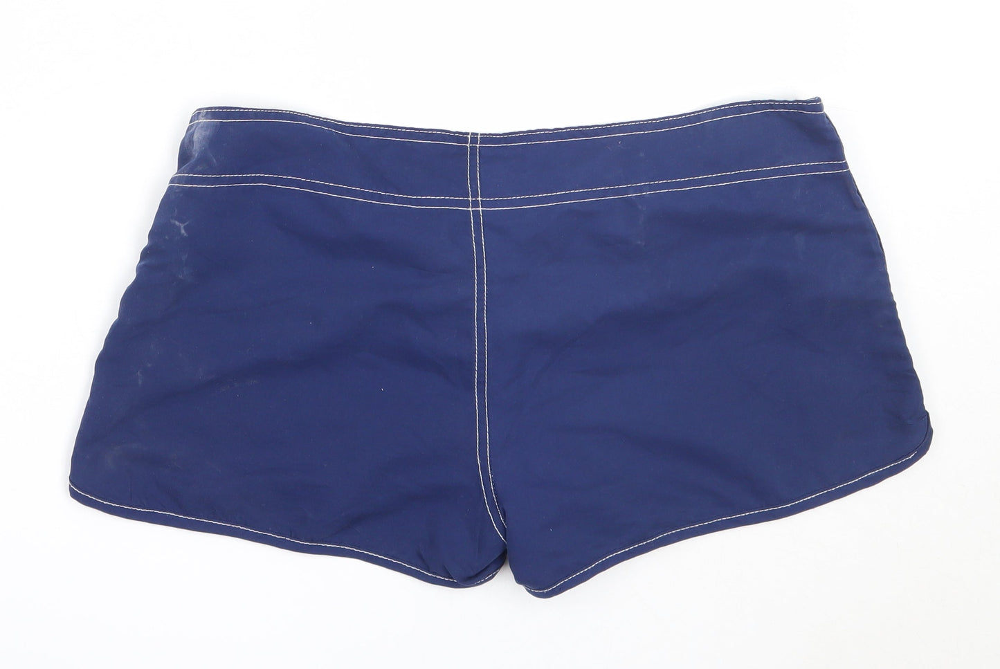 Primark Womens Blue  Polyester Hot Pants Shorts Size 10  Regular