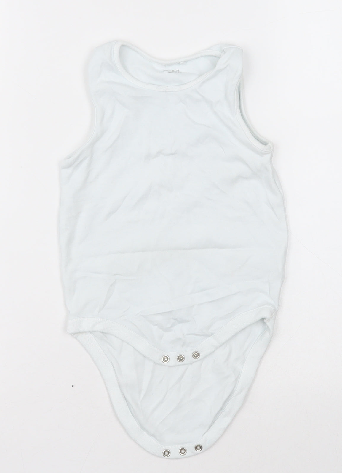 NEXT Girls White  Cotton Bodysuit One-Piece Size 2-3 Years  Buckle - Unisex