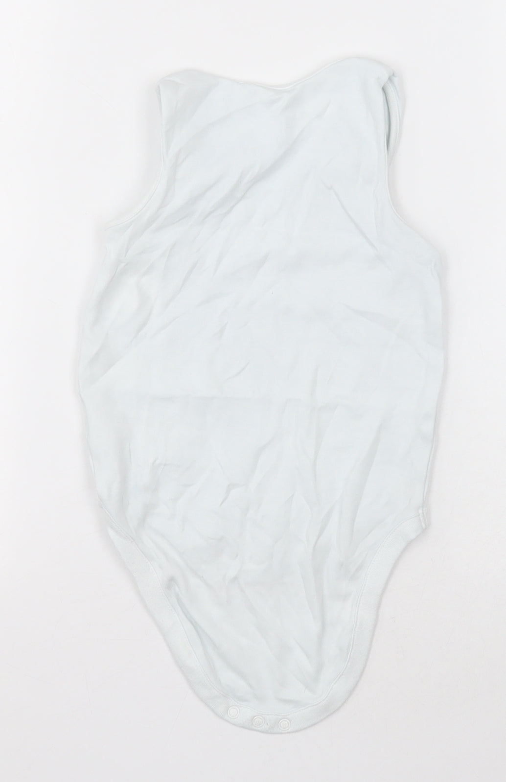 NEXT Girls White  Cotton Bodysuit One-Piece Size 2-3 Years  Buckle - Unisex