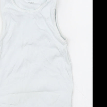 NEXT Girls White  Cotton Bodysuit One-Piece Size 2-3 Years  Buckle - Unisex