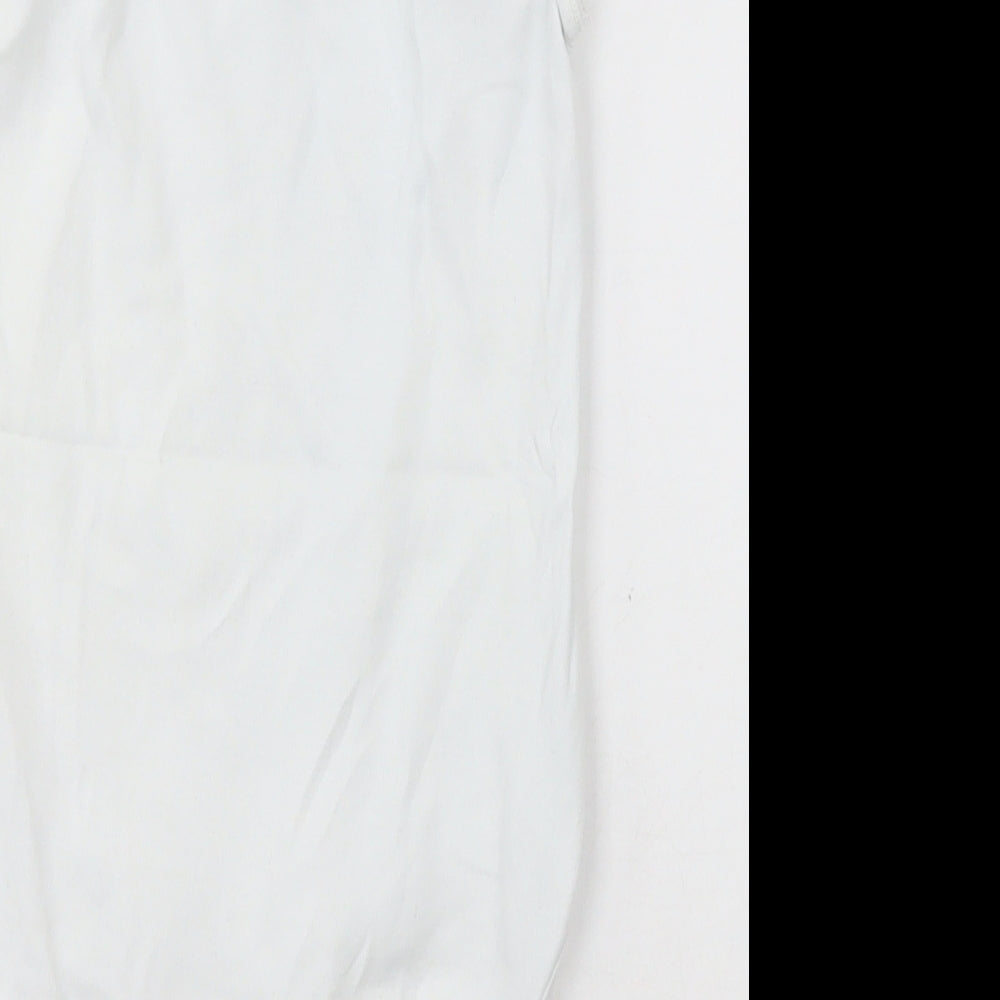 NEXT Girls White  Cotton Bodysuit One-Piece Size 2-3 Years  Button - Unisex