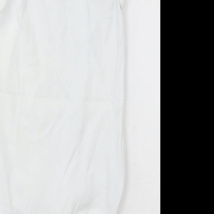 NEXT Girls White  Cotton Bodysuit One-Piece Size 2-3 Years  Button - Unisex